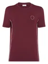 Brunello Cucinelli Logo-detail Short-sleeve T-shirt In Burgundy