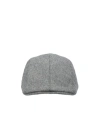 Brunello Cucinelli Logo Embroidery Hat In Gray