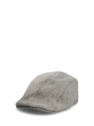 Brunello Cucinelli Logo Detailed Cap In Grey