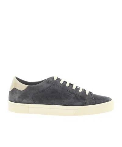 Brunello Cucinelli Lace-up Low-top Casual Shoes In Blue