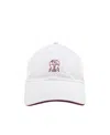 Brunello Cucinelli Logo-embroidered Adjustable-strap Cap In White