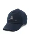 Brunello Cucinelli Logo-embroidered Baseball Cap In Blue
