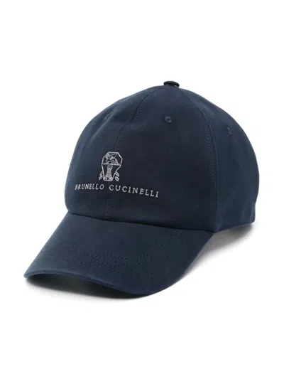 BRUNELLO CUCINELLI LOGO-EMBROIDERED BASEBALL CAP