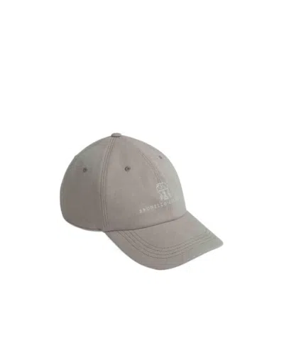 BRUNELLO CUCINELLI BRUNELLO CUCINELLI LOGO EMBROIDERED BASEBALL CAP