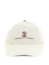 Brunello Cucinelli Logo-embroidered Baseball Cap In White