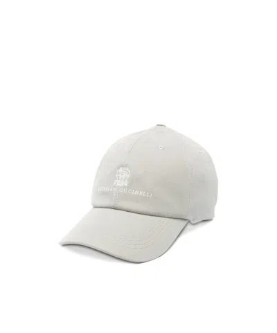Brunello Cucinelli Logo-embroidered Baseball Hat In White