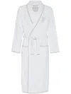 Brunello Cucinelli Logo-embroidered Bath Robe In White