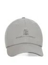 Brunello Cucinelli Lightweight Techno Fabric Cap With Tennis Print Hats