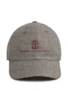 Brunello Cucinelli Logo-embroidered Cap In Braun