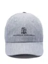 Brunello Cucinelli Cap In Grey