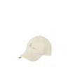 Brunello Cucinelli Baseball Cap In Garment-dyed Twisted Cotton Gabardine With Embroidered Logo In Nude