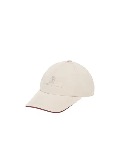 BRUNELLO CUCINELLI BRUNELLO CUCINELLI LOGO EMBROIDERED BASEBALL CAP