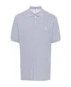 Brunello Cucinelli Logo-embroidered Cotton Polo Shirt In Gray