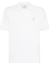 Brunello Cucinelli Short-sleeved Polo T-shirt In White