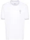 BRUNELLO CUCINELLI LOGO-EMBROIDERED COTTON T-SHIRT