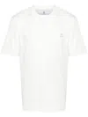Brunello Cucinelli Logo-embroidered Cotton T-shirt In White