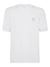 Brunello Cucinelli Cotton Jersey Crew Neck T-shirt With Logo In White