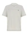 Brunello Cucinelli Grey Crewneck Logo T-shirt In Gray