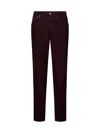 BRUNELLO CUCINELLI LOGO EMBROIDERED CROPPED CORDUROY PANTS
