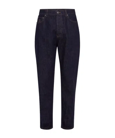 BRUNELLO CUCINELLI BRUNELLO CUCINELLI LOGO PATCH TAPERED JEANS