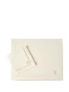 Brunello Cucinelli Logo-embroidered Placemat And Napkin (set Of Two) In Neutral