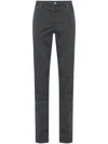 Brunello Cucinelli Logo-embroidered Straight-leg Trousers In Grey