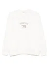 Brunello Cucinelli Logo-embroidered Sweatshirt In White