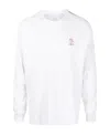 Brunello Cucinelli Logo-embroidered Sweatshirt In White