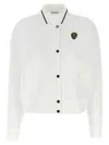 Brunello Cucinelli Logo Embroidery Cardigan In White