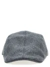 Brunello Cucinelli Logo Embroidery Hat In Gray