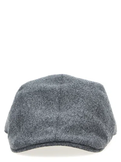 Brunello Cucinelli Logo Embroidery Hat Hats Gray