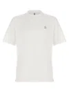 Brunello Cucinelli Crew Neck T-shirt With Subtle Logo Print