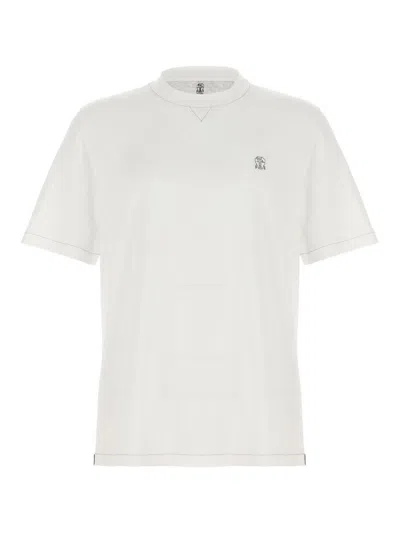 BRUNELLO CUCINELLI CAMISETA - BLANCO
