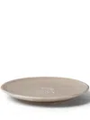 Brunello Cucinelli Logo-engraved Ceramic Plate In Brown