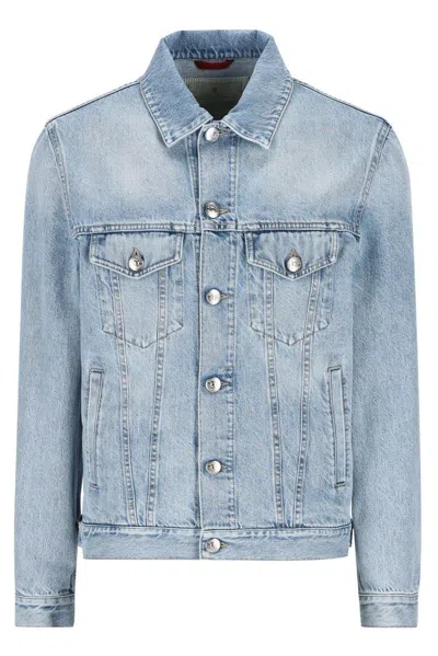 Brunello Cucinelli Blue Denim Cotton Jacket