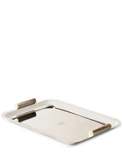 Brunello Cucinelli Logo-engraved Serving Tray In Grey