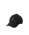 Brunello Cucinelli Baseball Cap In Garment-dyed Twisted Cotton Gabardine With Embroidered Logo In Black