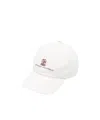 Brunello Cucinelli Logo-embroidered Baseball Hat In White
