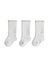 Brunello Cucinelli Logo-intarsia Ribbed Socks (set Of Three) In Crv43