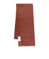 Brunello Cucinelli Women Cashmere And Silk Blend Scarf In Brown