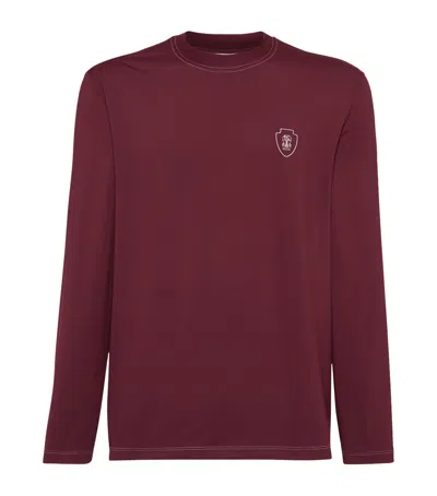 BRUNELLO CUCINELLI LOGO LONG-SLEEVE T-SHIRT