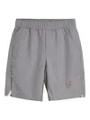 Brunello Cucinelli Logo-patch Bermuda Shorts In Grey