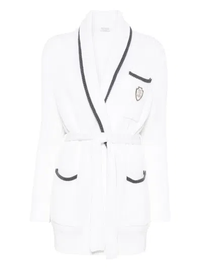 Brunello Cucinelli Logo-patch Cardigan