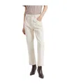 Brunello Cucinelli Logo Patch Cropped Jeans In White