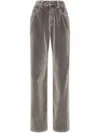 BRUNELLO CUCINELLI LOGO-PATCH FLARED TROUSERS