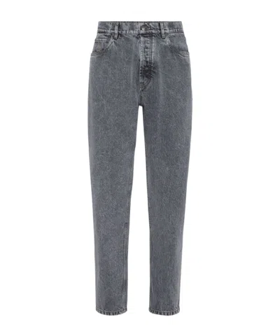BRUNELLO CUCINELLI BRUNELLO CUCINELLI LOGO PATCH STRAIGHT-LEG JEANS