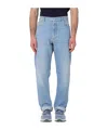 Brunello Cucinelli Logo-patch Jeans In Blue
