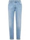 Brunello Cucinelli Traditional Fit Denim Jeans In Blue