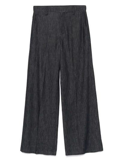 Brunello Cucinelli Logo-patch Jeans In Black  