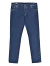 Brunello Cucinelli Logo-patch Jeans In Blue